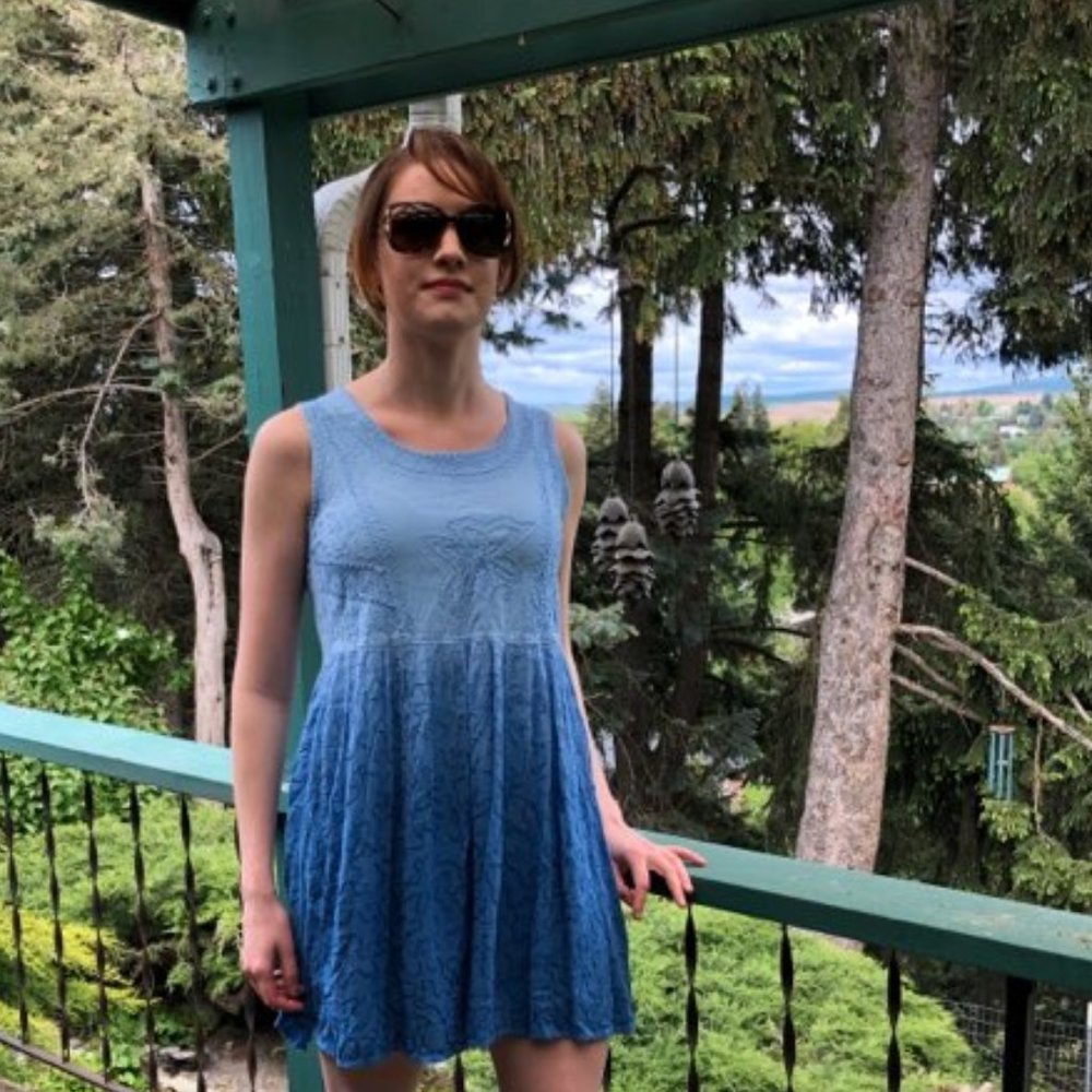 Blue sundress